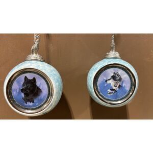 Lot of 2 Christmas Ornaments Black Knight  Golden Generations